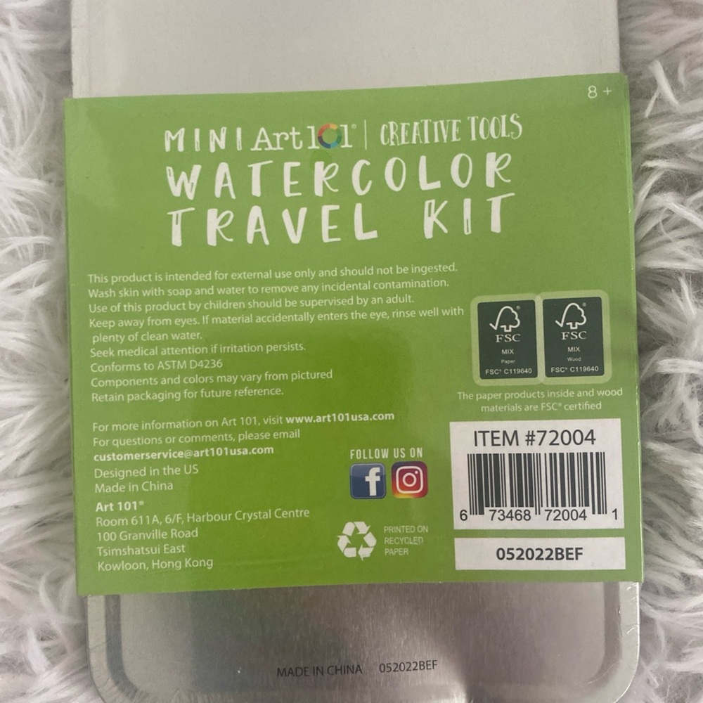 Mini Water Color Travel Kit - Picture 2 of 2